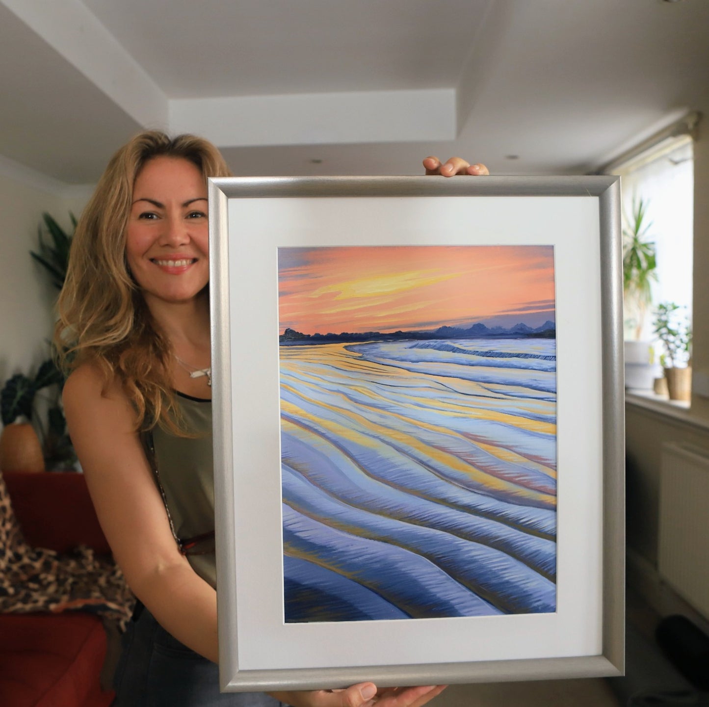 12x16 inch - Tenerife Sunset - Original Oil Painting