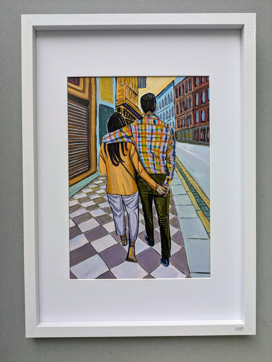 A4 size - GRANADA SPAIN ANDALUCIA - Romantic Couple