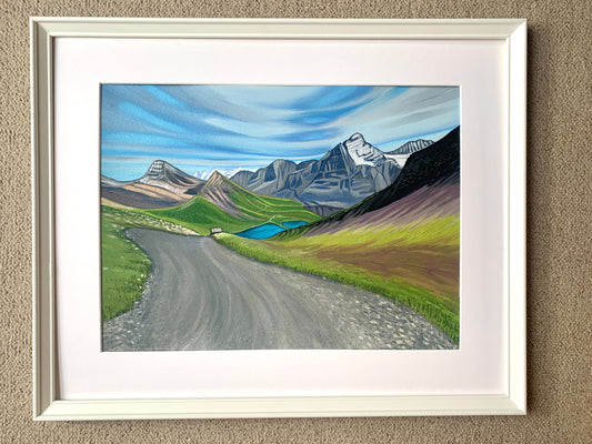 12x16 inch - GRINDEWALD BACHSEE SWITZERLAND - original oil painting