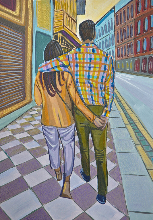 A4 size - GRANADA SPAIN ANDALUCIA - Romantic Couple