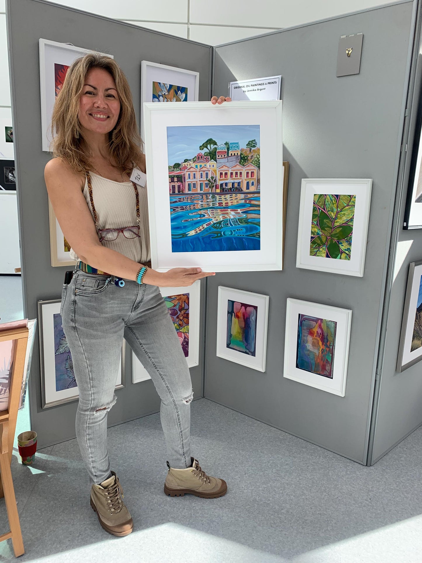 12x16 inch - SYMI ISLAND - Original oil painting