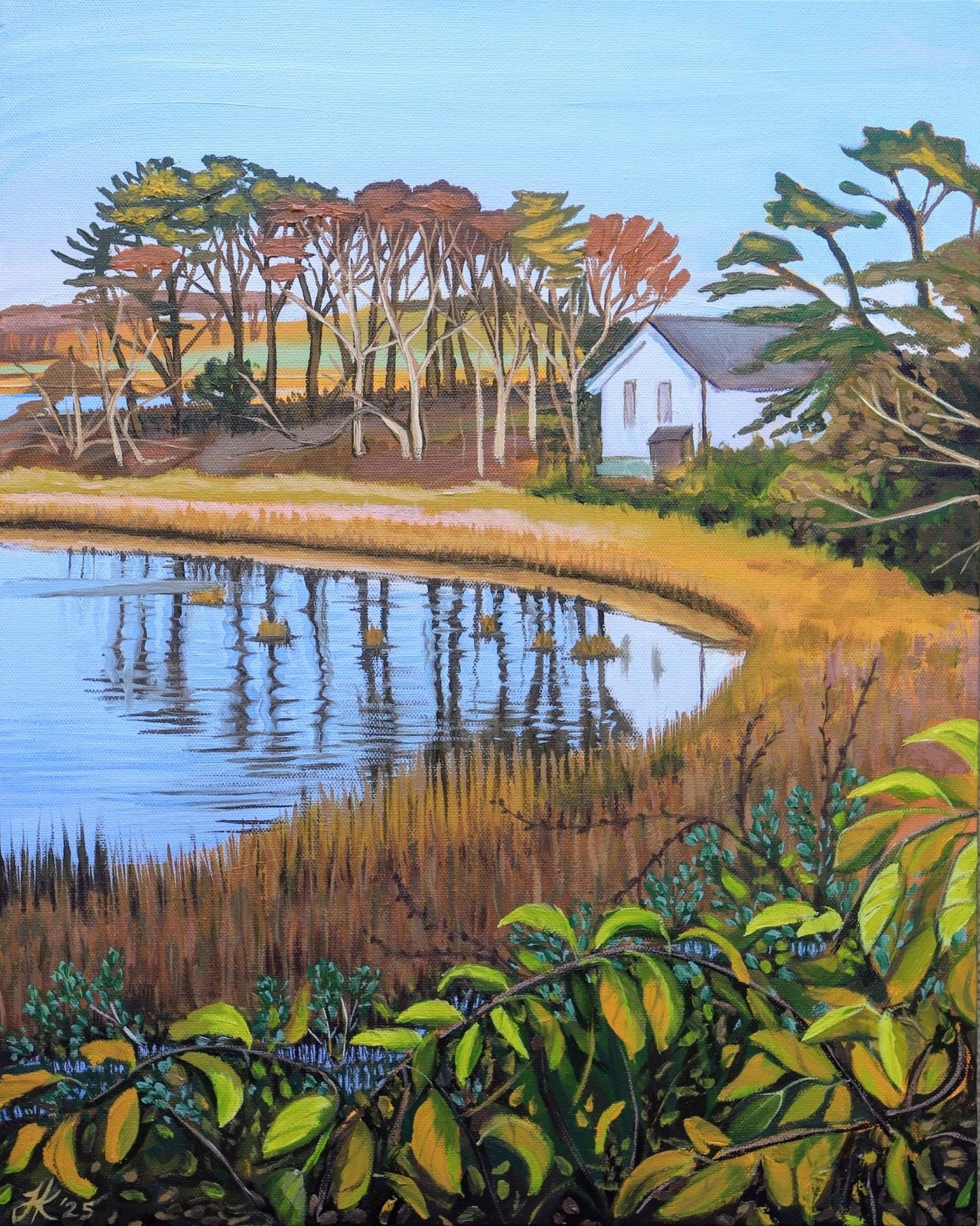 41 x 51 cm - CAPE COD MASSACHUSETTS - oil on Canvas