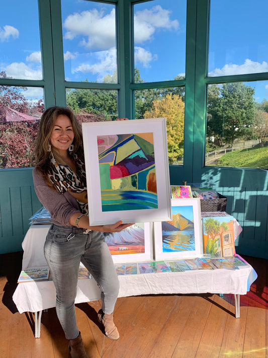 A3 size - Original Oil Painting - Palette Knife Abstract