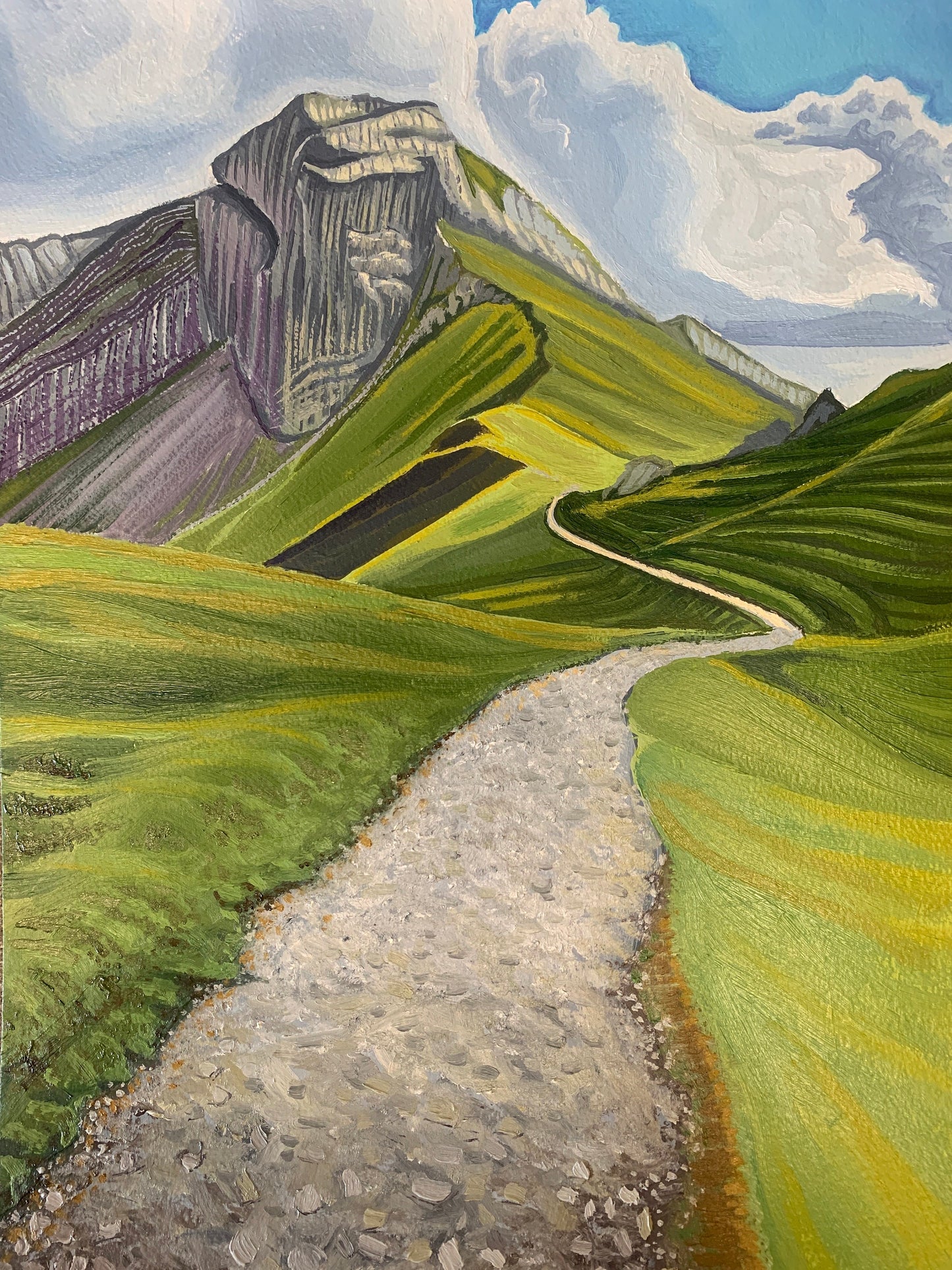 Path leading up Mount Pilatus