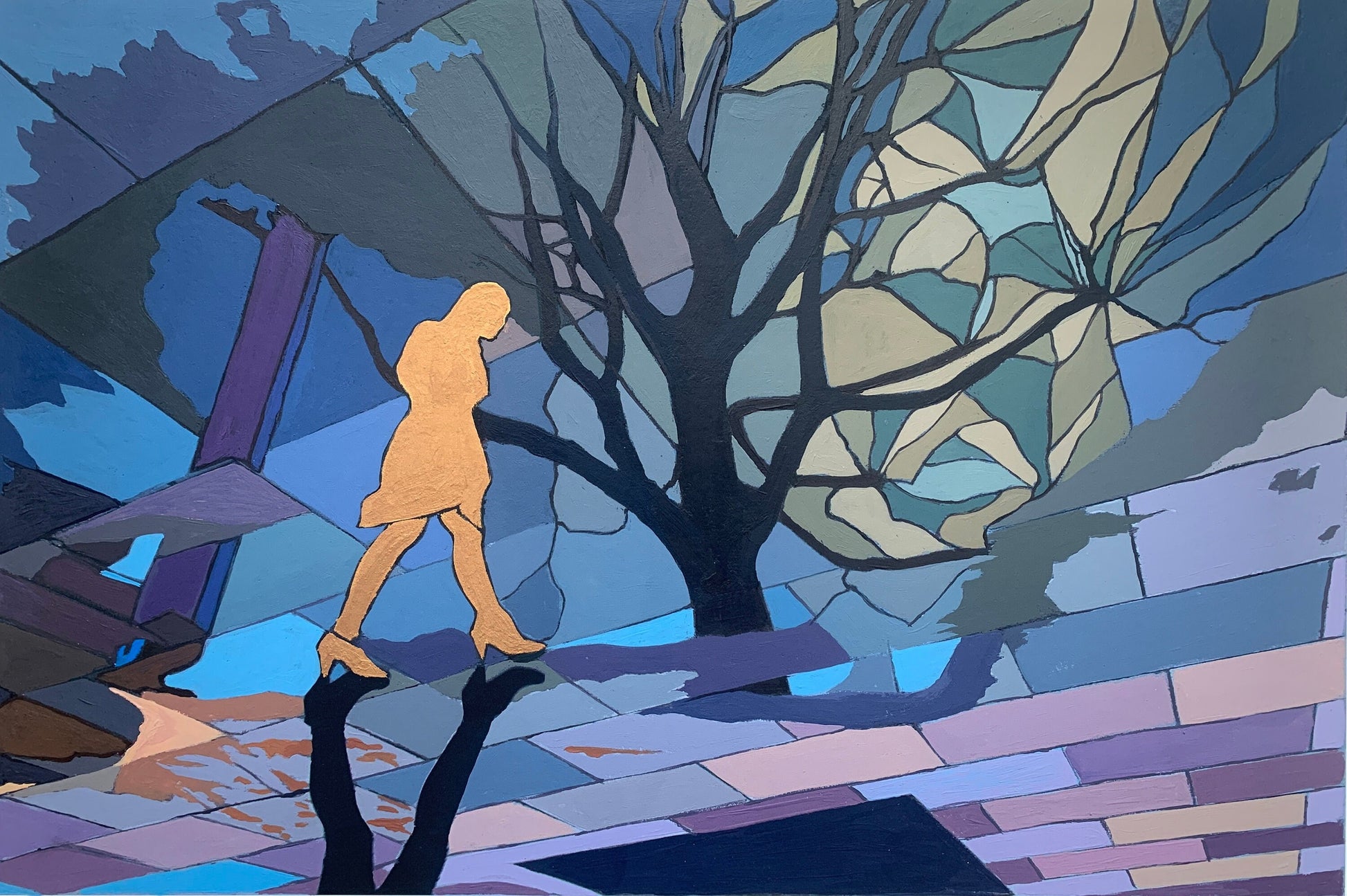 southbank pavement painting