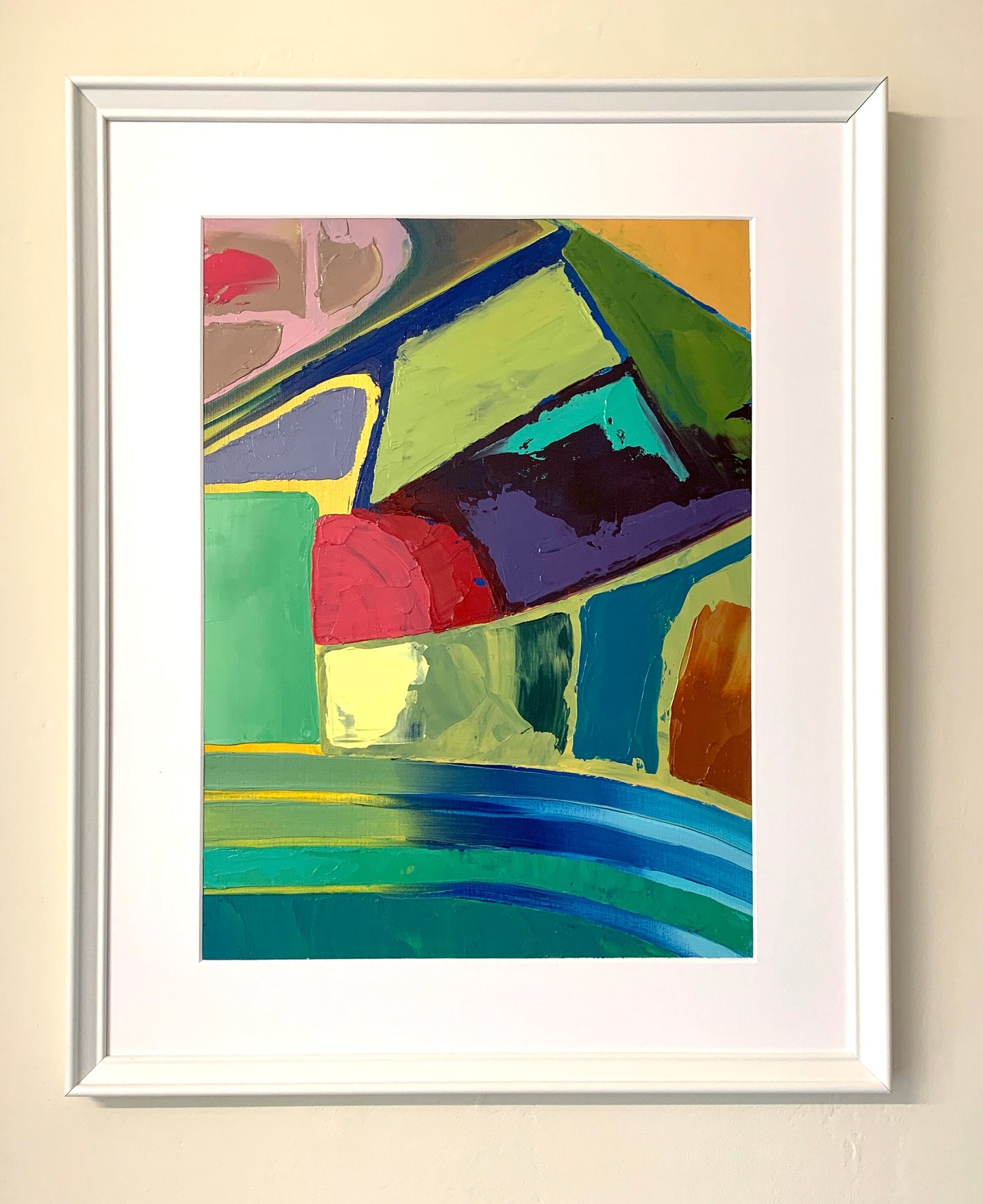 A3 size - Original Oil Painting - Palette Knife Abstract