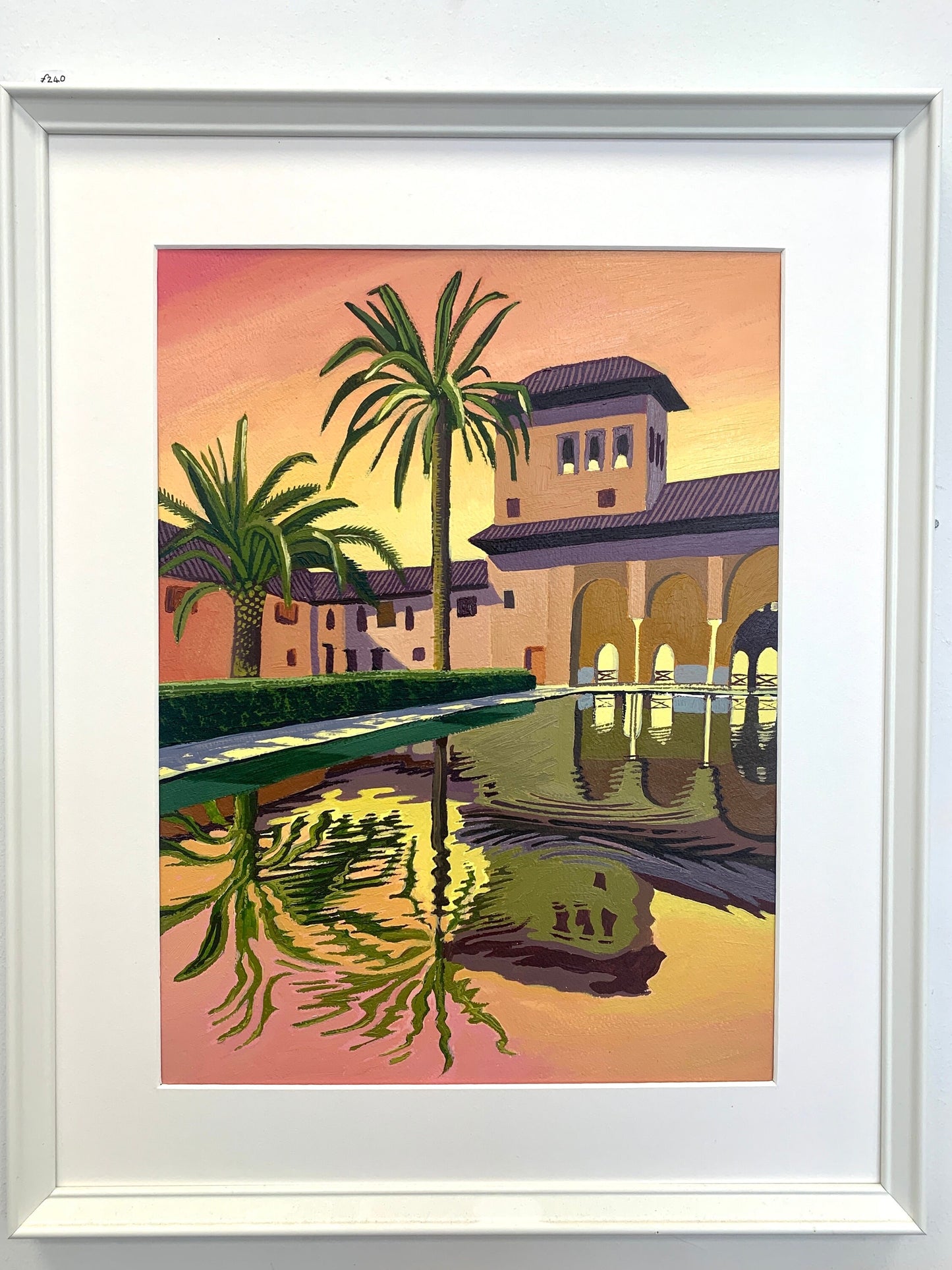 12x16 inch - ANDALUCIA ALHAMBRA GENERALIFE - Original oil painting