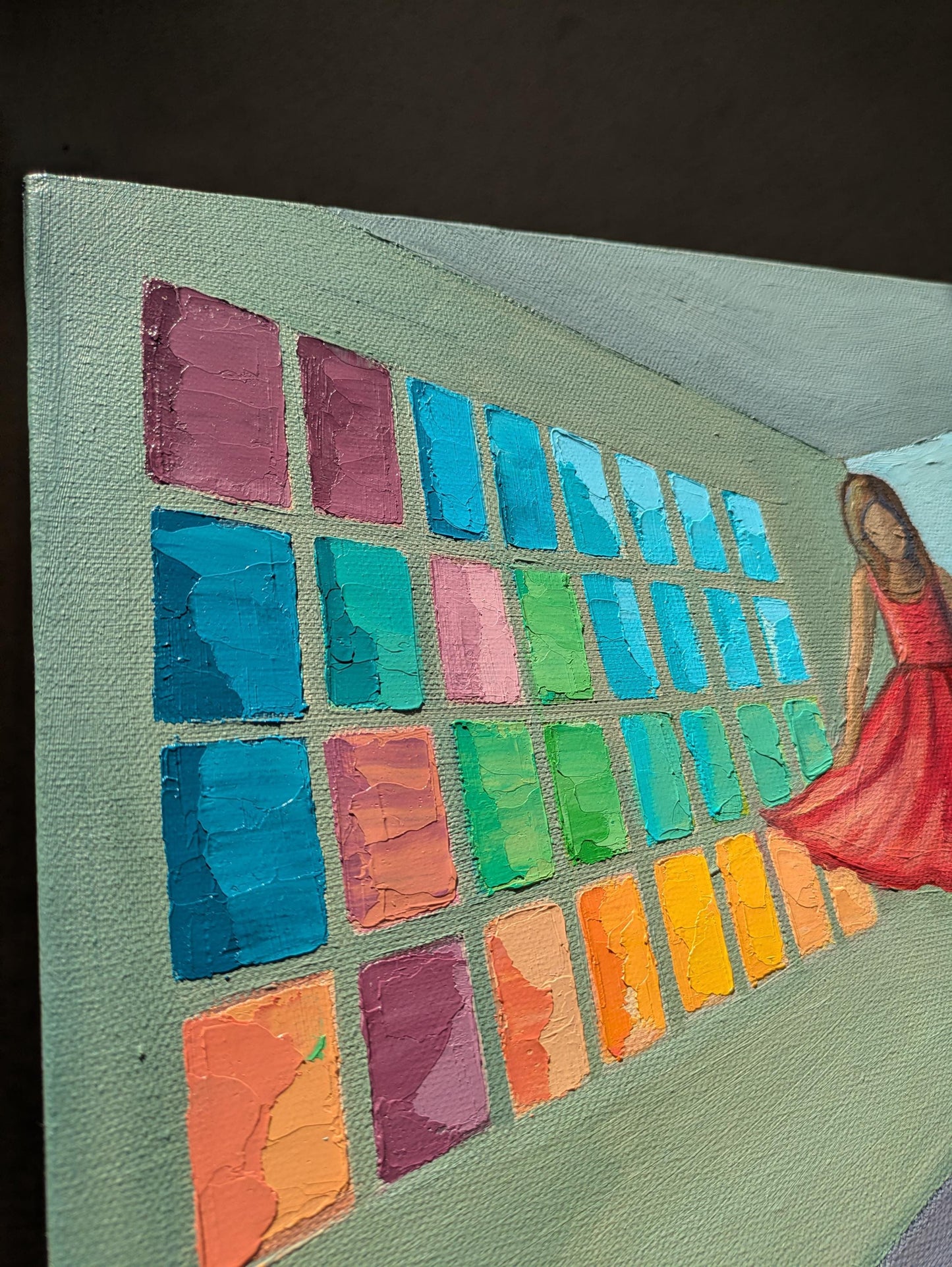 41x51 cm - Inner Child (Havelock Walk) - original oil painting on canvas