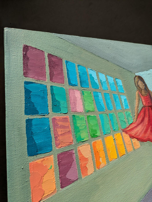 41x51 cm - Inner Child (Havelock Walk) - original oil painting on canvas