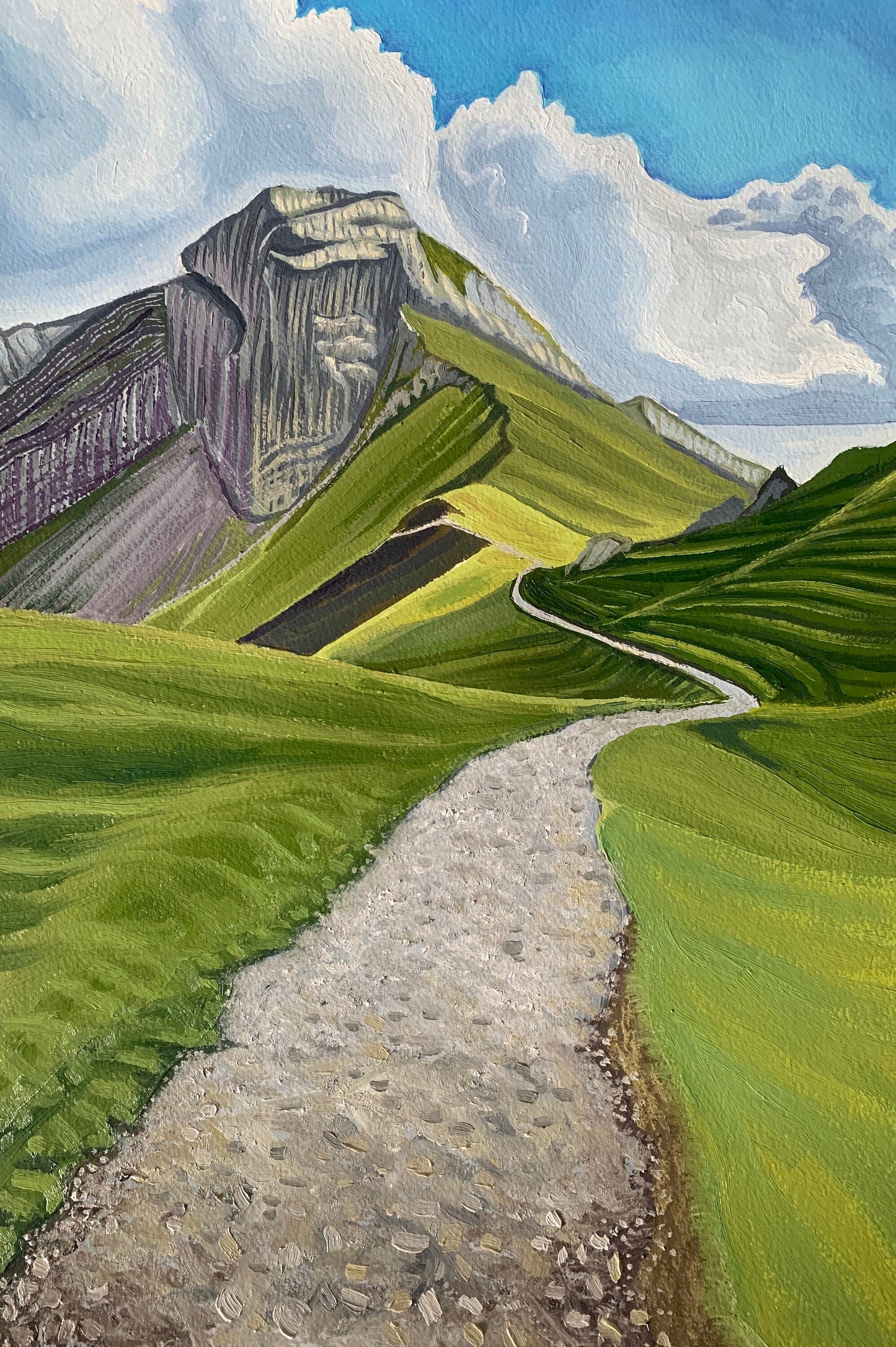 12x16 inch - PILATUS LUCERNE SWITZERLAND - original oil painting